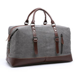 Canvas Leather Men Travel Bags Carry on Luggage Bags Men Duffel Bags Travel Tote Large Weekend Bag Overnight sac a main