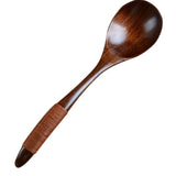 Eco Wooden Spoon Flatware Kitchen Soup Coffee Stirring Ice Cream Spoons Cooking Utensil Coffee Tea Mixing Spoons Tableware