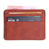 Fashion card holder Women men Lichee Pattern Bank Card Package Coin leather Card Holder passport cover tarjetero hombre