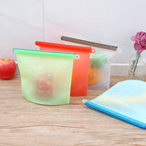 4pcs Reusable Silicone Vacuum Food Fresh Bags Wraps Fridge Food Storage Containers Refrigerator Bag Kitchen Colored Bag