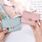 Tri-fold fashion wallet multi-card female purse High-quality PU leather Card & ID Holders women's handbags