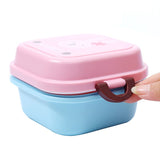 Creative Cartoon Kids Lunch Bento Box For Children Food Thermos Heated Container With 2 Food Divided Layers Kitchen Dining Tools