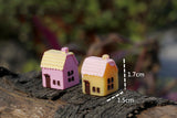 3pcs/lot multiple colour country house Chinese house Moss micro landscape decoration Decorative material accessories