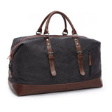 Canvas Leather Men Travel Bags Carry on Luggage Bags Men Duffel Bags Travel Tote Large Weekend Bag Overnight sac a main