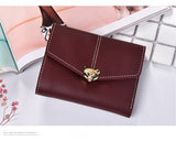 Tri-fold fashion wallet multi-card female purse High-quality PU leather Card & ID Holders women's handbags