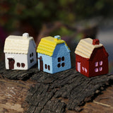 3pcs/lot multiple colour country house Chinese house Moss micro landscape decoration Decorative material accessories