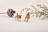 2pcs/Lot Artificial Mini Sika Deer Giraffe Fairy Garden Miniatures Gnomes Moss Terrariums Resin Crafts Figurines Home Decoration