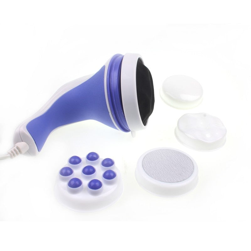 CCHM 5 in 1 Full Relax Tone Spin Body Massager Electric Full Body Slimming  Massager,Blue