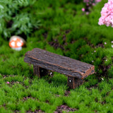 Resin wooden stool Furniture Crafts Courtyard Decoration for Miniature Dollhouse Modern Landscape Toys Fairy Garden Ornament