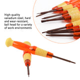 Repair Tool Kit Precision S2 Steel Magnetic Screwdriver Bits T4 -T6/0.8start/1.5/2.0 Screwdriver Opening for iPhone Camera Watch