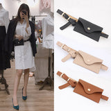 New Fanny Pack Women Belt Bag Leather Waist Bag Fashion Pure Color Ring PU Messenger Shoulder Chest pochete homem Slim Wallet