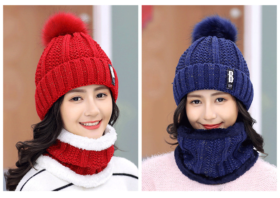 USPOP New Winter Hats Women Thick Warm Knitted Skullies Hats Pearl Letter  CHA Soft Beanies - AliExpress