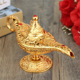 Classic Metal Carved  Light Tea Oil Pot Decoration Collectable Saving Collection Arts Craft Gift