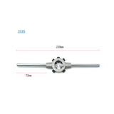 Multitool Die Set Wrench Steel Circular Die Handle Hand Tools for Dies Threading Tools Metal Workpiece Thread Maker