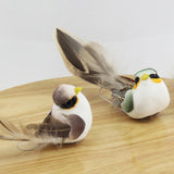 DIY Table Bookshell Ornament Mini Craft Birds Artificial Bird Feather Foam Cute Simulation Bird Sparrow Home Decor