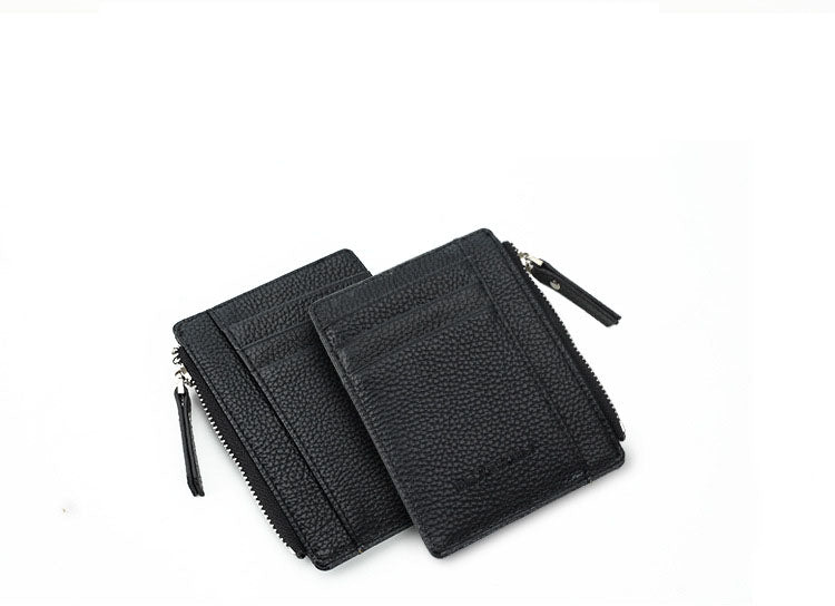 Men's Boys Leather Wallet Credit Card Holder Bag Coin Zipper Pocket  Organizer RFID Blocking Thin Purse Hodler