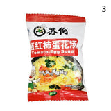 Delicious 1/ Package Instant Vegetable Soup Vegetable Egg Soup Freeze-dried Soup