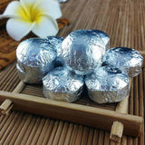 /Yr Mini Shen Puerh Silver Tin Foil Packing Tuocha Cha Puer Tea 75g